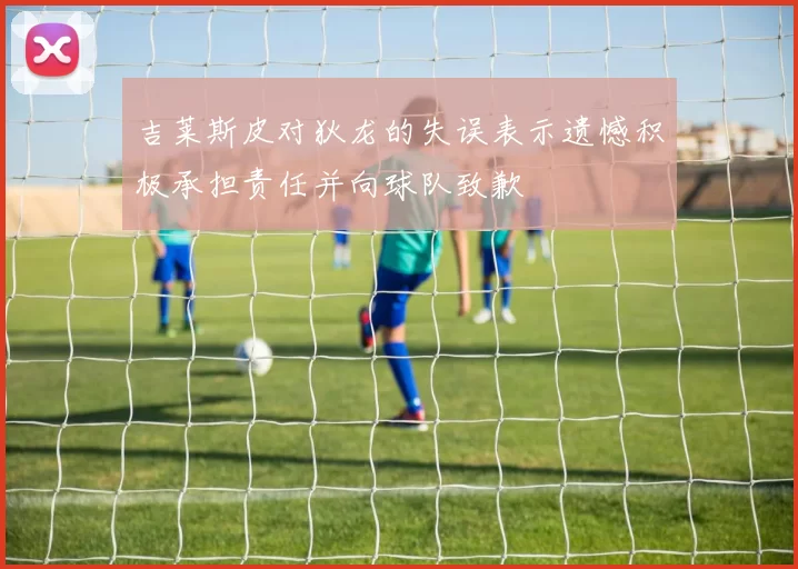 吉莱斯皮对狄龙的失误表示遗憾积极承担责任并向球队致歉